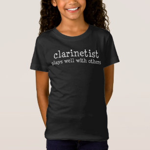 Camiseta Clarinetista Juega Bien Con Otros Músicos