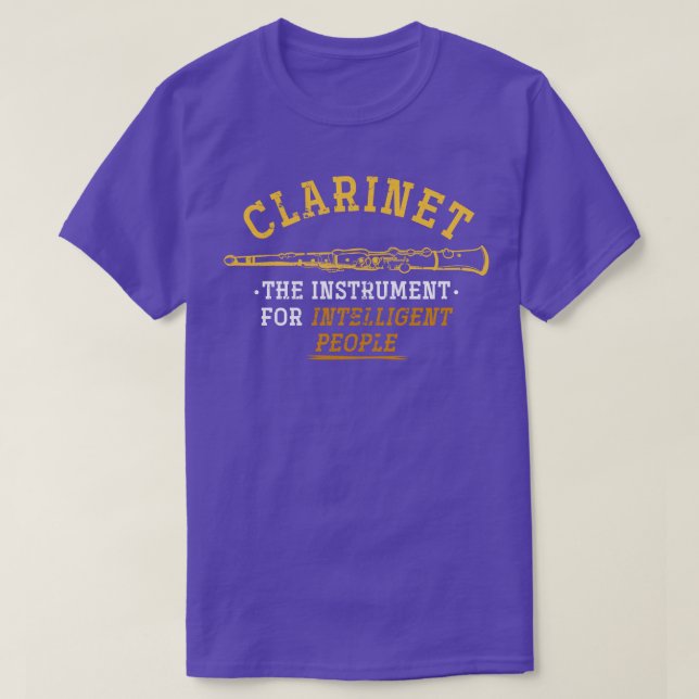 Camiseta Clarinetista Retro Clarinet (Diseño del anverso)