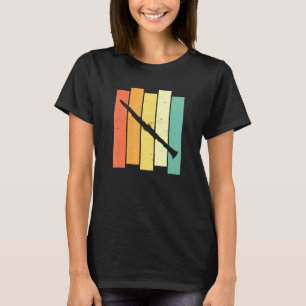 Camiseta Clarinetista Retro - Clarinete de Instrumento de V