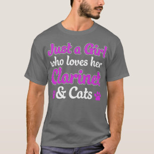 Camiseta Clarinetistas Chicas que aman el Clarinet y los ga