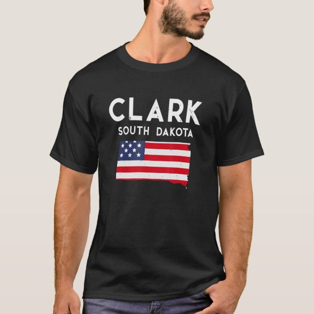 Camiseta Clark South Dakota Estados Unidos Viaje al Sur (Anverso)