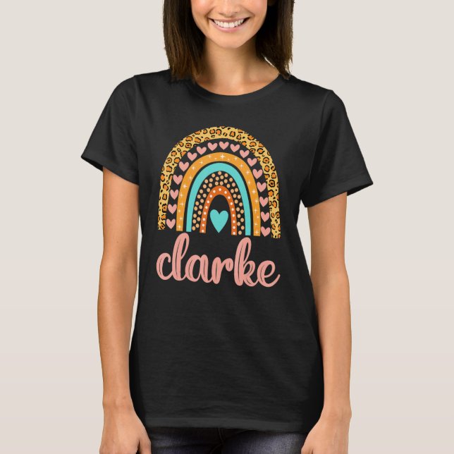Camiseta Clarke Clarke Nombre Birthday (Anverso)