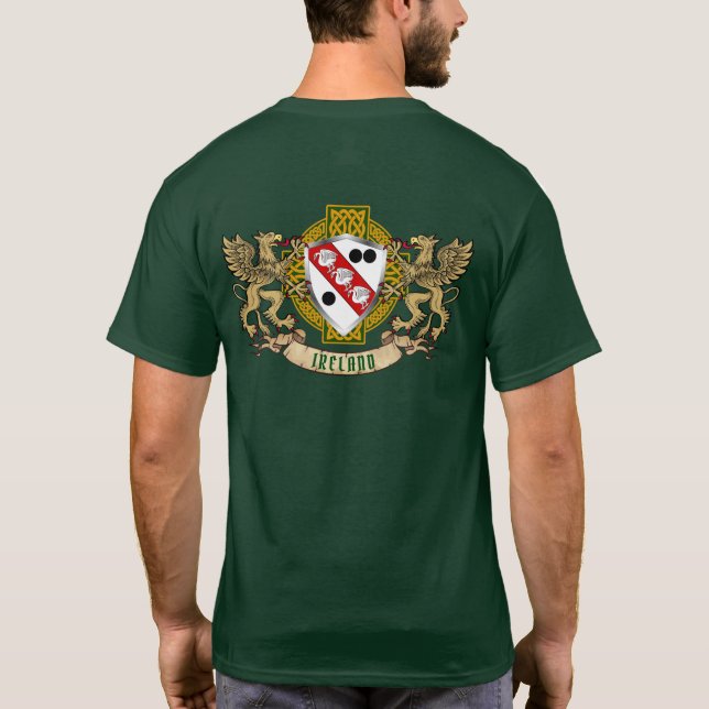 Camiseta Clarke Irish Shield y Griffins Personalizados (Reverso)