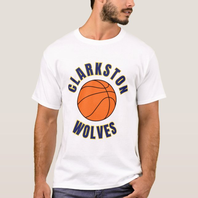 Camiseta Clarkston High School Basketball T-Shirt (Anverso)
