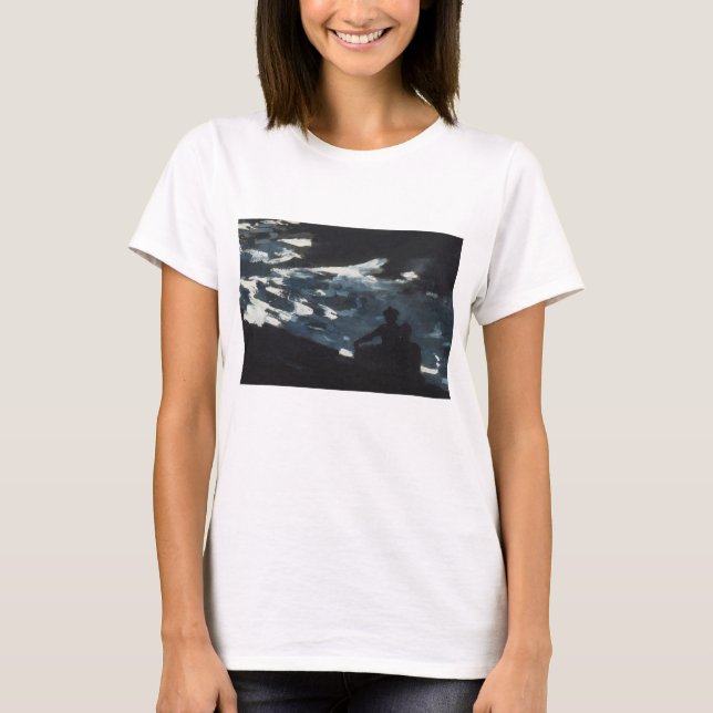 Camiseta Claro de luna en el agua (Anverso)