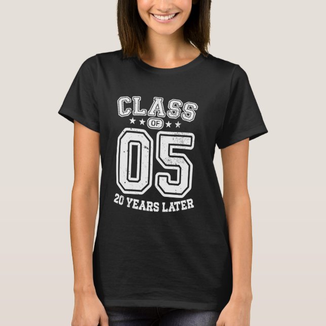 Camiseta Clase 05 20º Alumno de secundaria de 20 años Colle (Anverso)