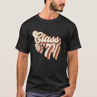 Camiseta Clase 1974 Clase Retro Reunión De 74 Secundaria G