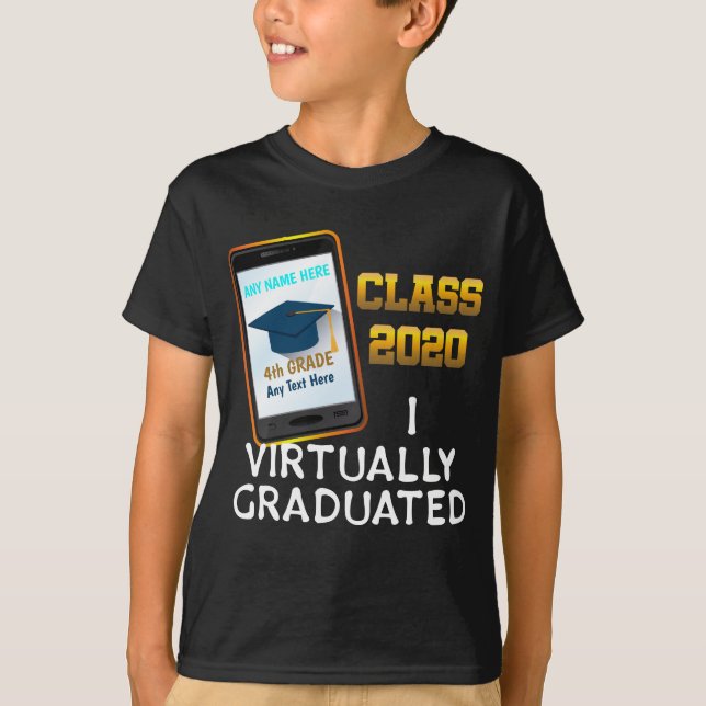 Camiseta Clase 2020 virtualmente graduada (Anverso)