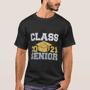 Camiseta Clase 2021 Graduado de Secundaria Superior Cap Fun