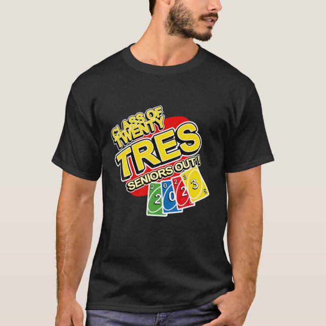 Camiseta Clase 2023 Senior Twenty-Tres Gamer Class Out Grad (Anverso)