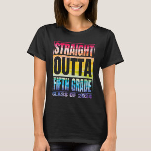 Camiseta Clase 2024 5º Grado Gr Directo Saliente Quinto Gra