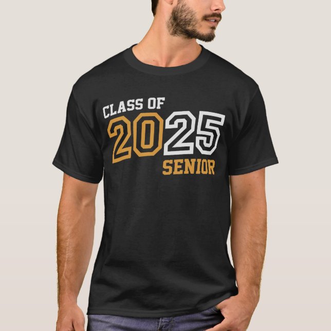 Camiseta Clase 2025 Senior de 2025 Volver a la escuela (Anverso)