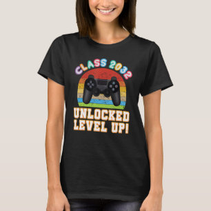 Camiseta Clase 2032 Desbloqueado Subir de Nivel Videojuego