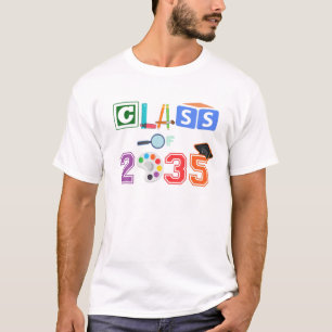 Camiseta CLASE 2035 Niños Graduados Prek First Day Prescho