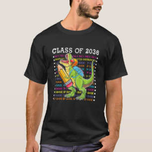 Camiseta Clase 2036 De Dinosaur Kindergarten Primer Día De 