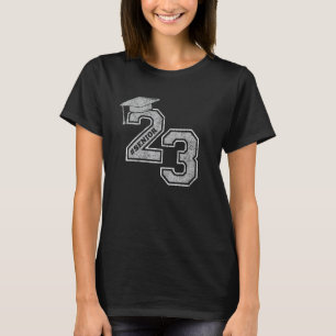 Camiseta Clase 23 de RETRO WHITE & GRAY GRAD SW de 2023