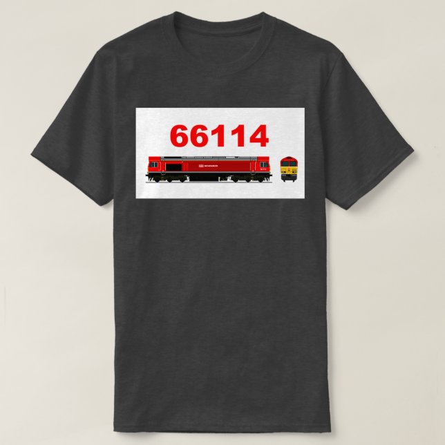 CAMISETA CLASE 66 114 LOCOMOTIVO 1 (Diseño del anverso)