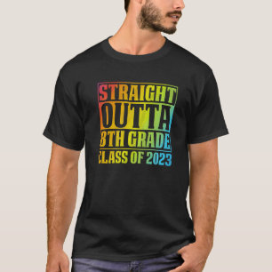 Camiseta Clase 8 De Grado Directo De 2023 Tie Dye Gra