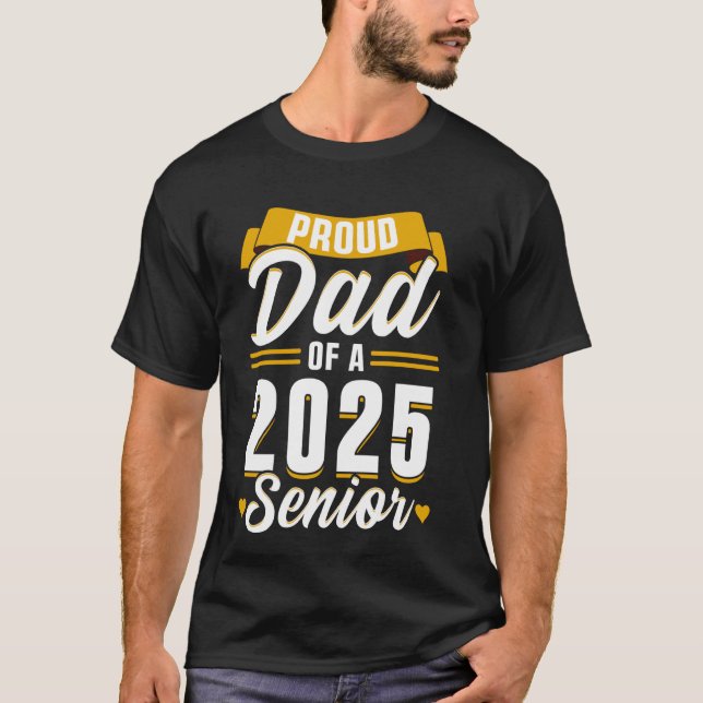 Camiseta Clase amarilla de Senio Funny Graduation 2025 (Anverso)