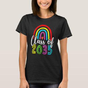 Camiseta Clase Arcoiris Del Jardín Infantil De 2035 Crecen 