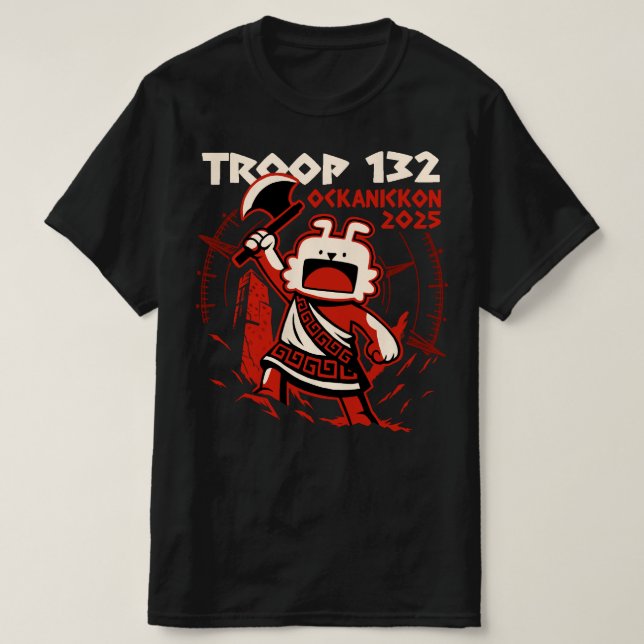 Camiseta Clase B del Grupo 132 Ockanickon (Diseño del anverso)