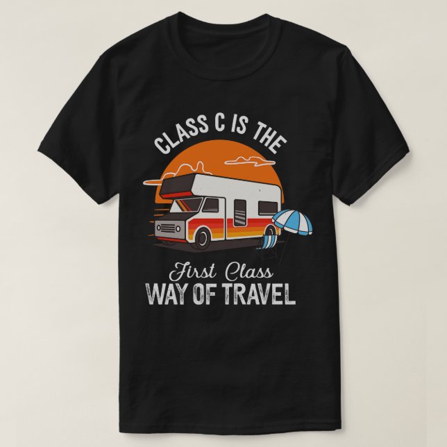 Camiseta Clase C Motorhome Funny Camper Camping (Diseño del anverso)