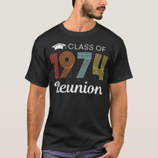Camiseta Clase De 1974 50ª Graduación De La Escuela Secunda