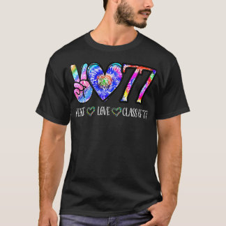 Camiseta Clase De 1977, Clase De Graduación Superior De Tye