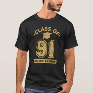 Camiseta Clase De 1991 Escuela Secundaria Universitaria Reu