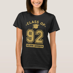 Camiseta Clase De 1992 Escuela Secundaria Universitaria Reu