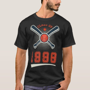 Camiseta Clase de 1998 Graduación de Béisbol Jugador Sp