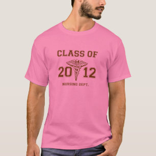 Camiseta Clase de 2012 departamentos de cuidado