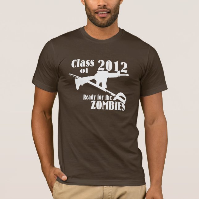 Camiseta Clase de 2012 lista para los zombies (Anverso)