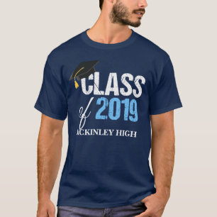 Camiseta Clase de 2019 Personalizado Día de Graduación Su