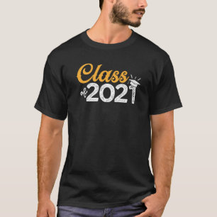 Camiseta Clase De 2021 Graduados Superiores Mujeres