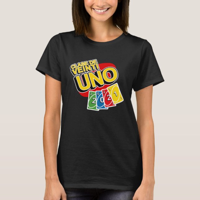 Camiseta Clase de 2021 Senior Gamer Twenty-Uno Style G (Anverso)