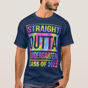 Camiseta Clase De 2022 Straight Outta Kindergarten Grati