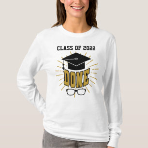 Camiseta Clase de 2022 Terminada Novedad de Graduación