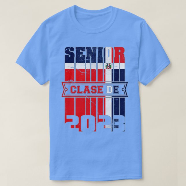 Camiseta Clase de 2023 Bandera de República Dominicana (Diseño del anverso)
