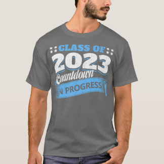 Camiseta Clase De 2023 Cuenta regresiva Estudiante Graduado