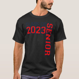 CAMISETA CLASE DE 2023 GRADO PRINCIPAL 5 ROJO Y AZUL PATRIO