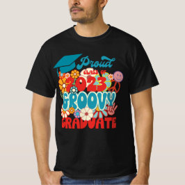 Camiseta Clase de 2023 Proud Graduate Retro Floral Groovy