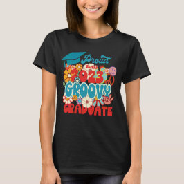 Camiseta Clase de 2023 Proud Graduate Retro Floral Groovy