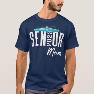 Camiseta Clase de 2023 Senior Mom Swim Team Swimmer Matchin