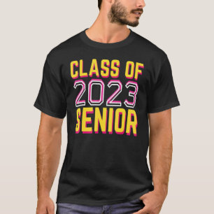 Camiseta Clase De 2023 Senior Primer Día De 12º Grado