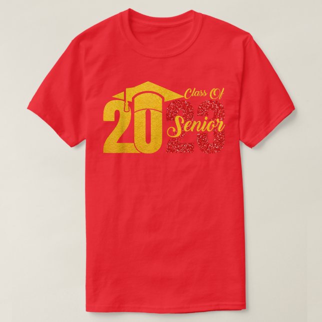Camiseta Clase De 2023 Titular De La Graduación Primer Día  (Diseño del anverso)
