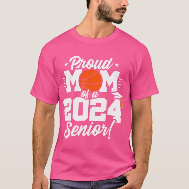 Camiseta Clase De 2024 - Año Senior - Básquetbol Mamá - Sen (Anverso)