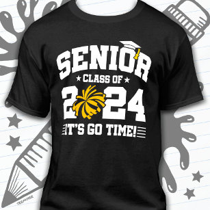 Camiseta Clase de 2024 CheerLeader Squad Cheer Senior 2024