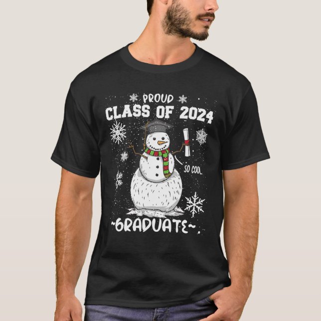 Camiseta Clase De 2024 College Graduation Winter Commenceme (Anverso)