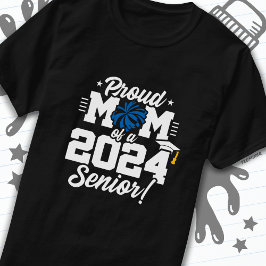 Camiseta Clase de 2024 Graduación Cheer Mom Senior 2024